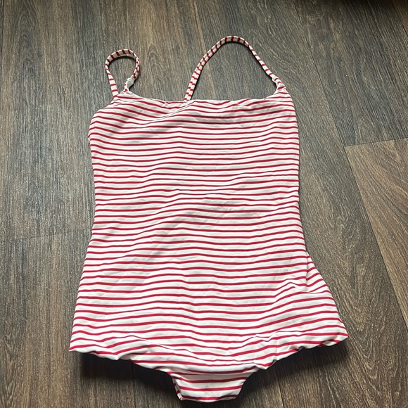 Delfina Swim Stripped One Piece